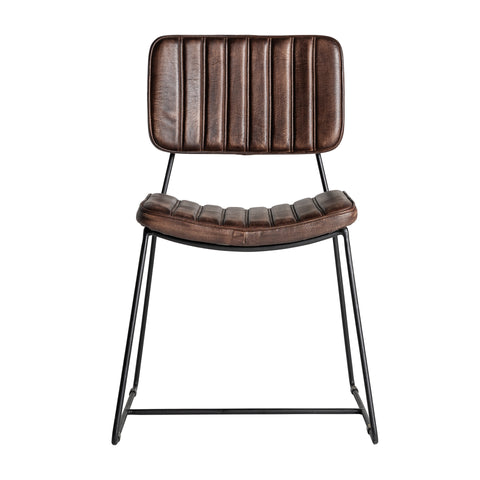 Silla ISSERT Estilo Vintage, Negro/Marrón