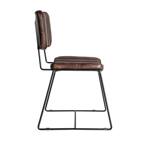 Silla ISSERT Estilo Vintage, Negro/Marrón