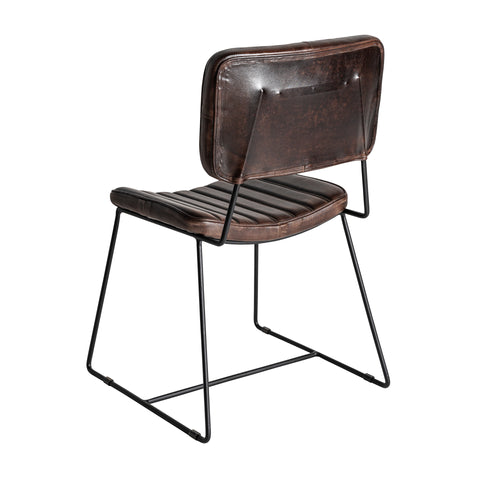 Silla ISSERT Estilo Vintage, Negro/Marrón