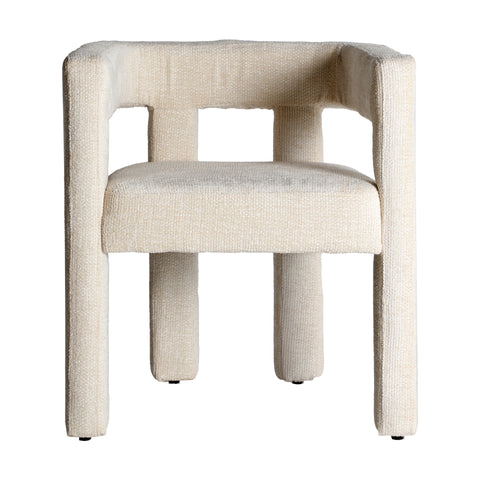 Silla Tapizada en Poliéster alta Calidad Beige VESTNES