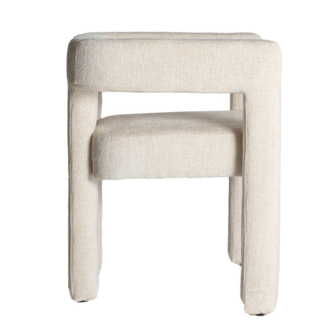 Silla Tapizada en Poliéster alta Calidad Beige VESTNES
