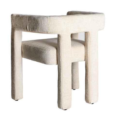 Silla Tapizada en Poliéster alta Calidad Beige VESTNES