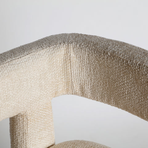Silla Tapizada en Poliéster alta Calidad Beige VESTNES