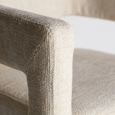 Silla Tapizada en Poliéster alta Calidad Beige VESTNES