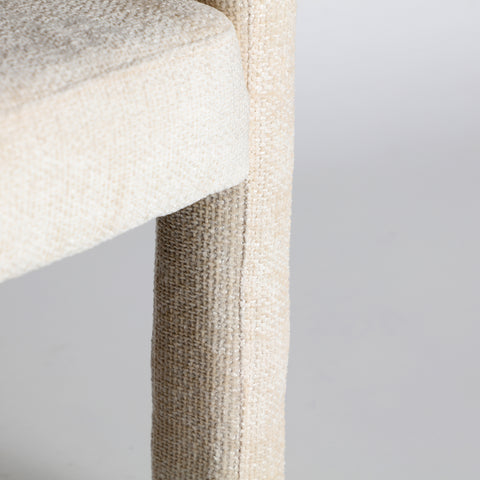 Silla Tapizada en Poliéster alta Calidad Beige VESTNES