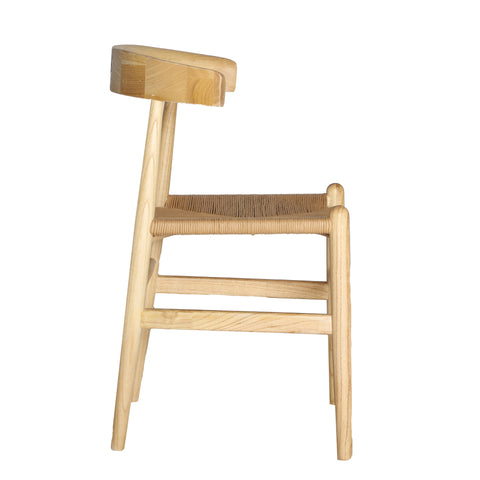 Silla Rustica con Madera de Olmo y Cuerda KARVAG