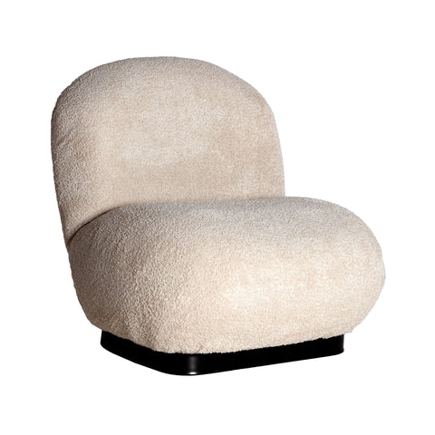 Sillón Bouclé en Algodón y Madera de Pino LENAX