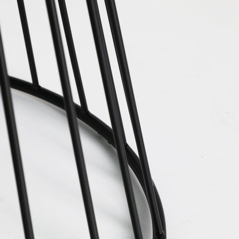 Mesa de Comedor Cristal y Hierro con Metacrilato Negro CELIJE