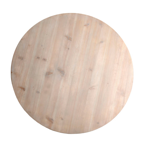 Mesa de Comedor con Madera de Abeto y Hierro TIRKANE