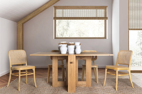 Mesa de Comedor Plegable con Madera Mindi NYRY