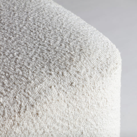 Sofá Bouclé Combinación Blanco y Rosa BATS