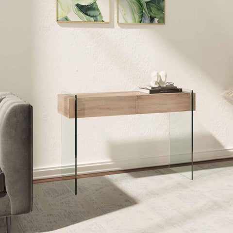 Consola de Cristal Dos Cajones de Madera CIERVO