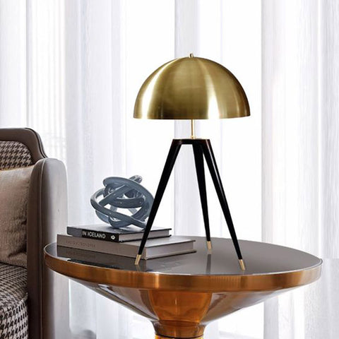 Lámpara de Mesa Dorada HONGO