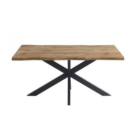 Mesa de Comedor Rectangular con Tapa de Madera Nogal LOUSSE