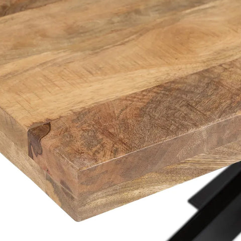 Mesa de Comedor Rectangular con Tapa de Madera Nogal LOUSSE