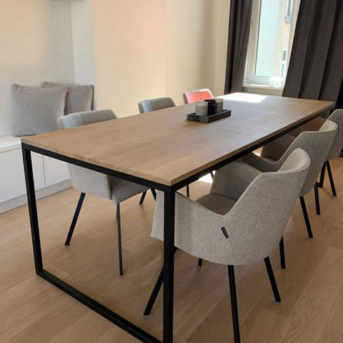 Mesa de Comedor con Tapa de Madera PORTO