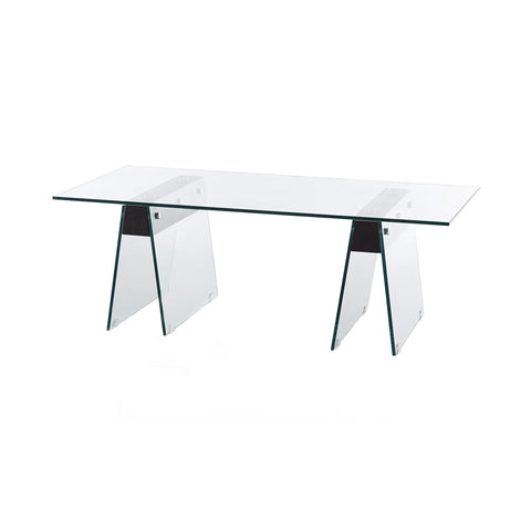 Mesa de Centro en Madera y Cristal Templado VALLE