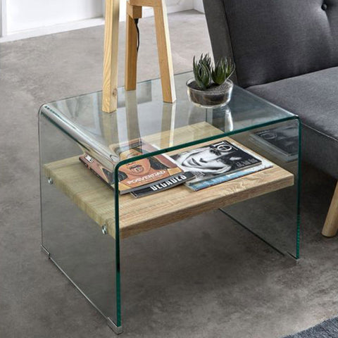 Mesa Auxiliar de Cristal NORD