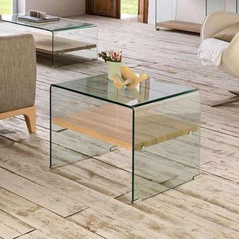 Mesa Auxiliar de Cristal NORD