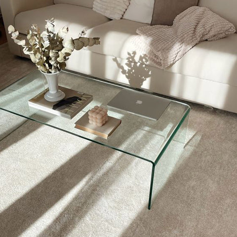 Mesa de Centro Cristal Curvado CHEVAL