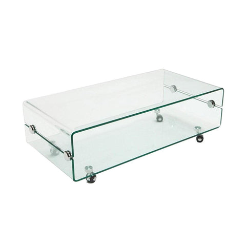 Mesa de Centro Cristal Curvado MELBOURNE