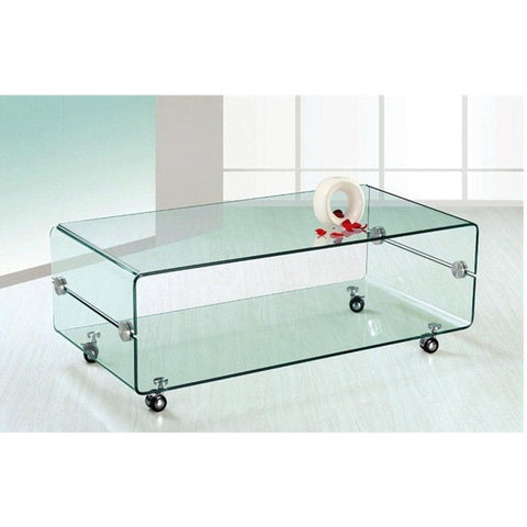 Mesa de Centro Cristal Curvado MELBOURNE