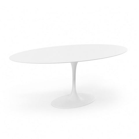 Mesa de Comedor Ovalada con Tapa de Mármol TULIP