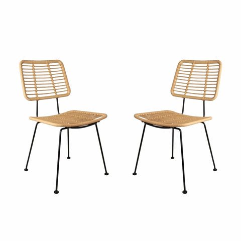 Pack de 2 Sillas de Comedor en Ratán SUMATRA