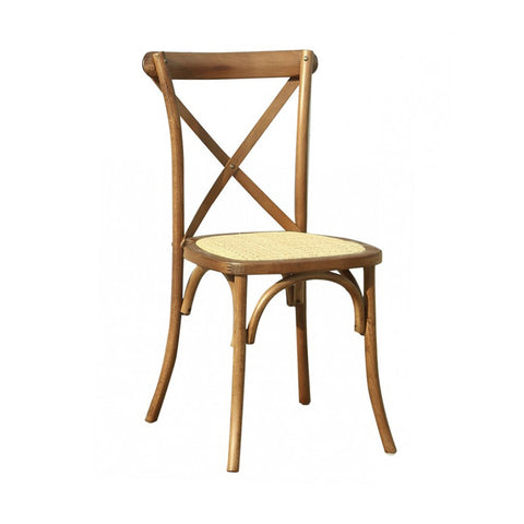 Pack de 2 Sillas de Comedor Madera Nogal CROSS