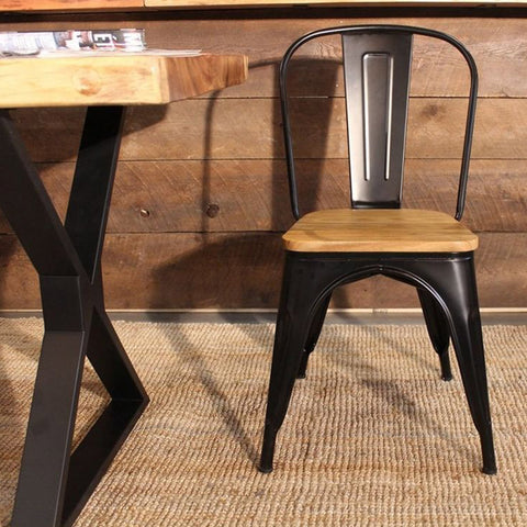 Pack de 5 Sillas de Comedor con Asiento Madera TOLI