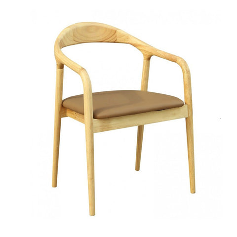 Pack de 2 Sillones en Madera y Piel Vegana YDALIA