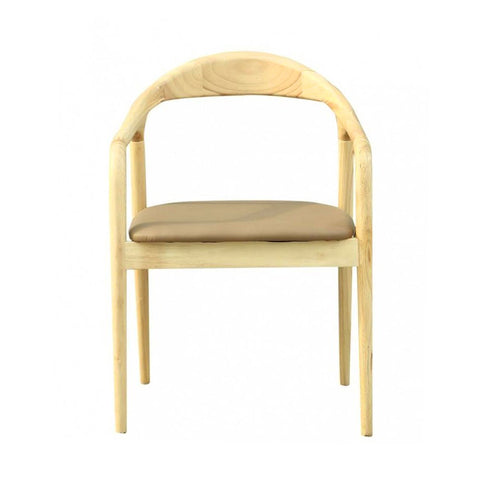 Pack de 2 Sillones en Madera y Piel Vegana YDALIA