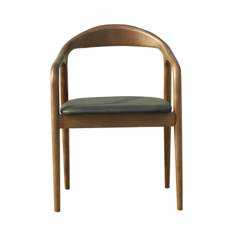 Pack de 2 Sillones en Madera y Piel Vegana YDALIA