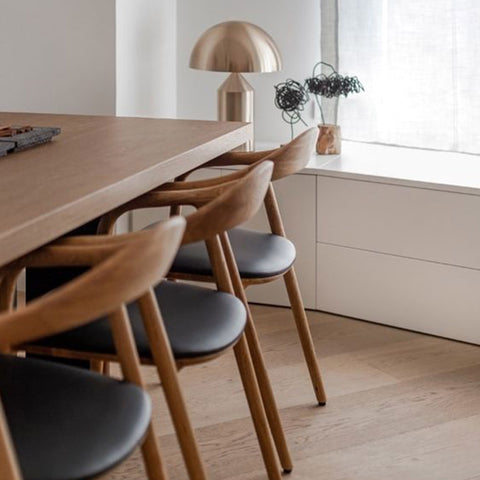 Pack de 2 Sillones en Madera y Piel Vegana YDALIA