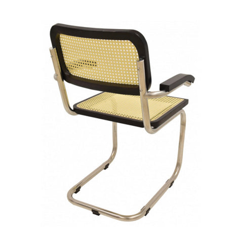 Pack de 4 Sillas Vintage de Acero y Rejilla Beige CES