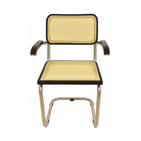 Pack de 4 Sillas Vintage de Acero y Rejilla Beige CES