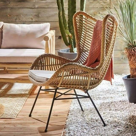 Sillón Exterior en Ratán Beige JAVA