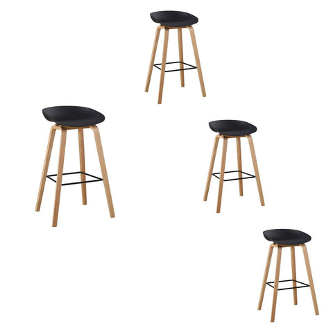 Pack de 4 Taburetes con Asiento de Polipropileno ARTICUS