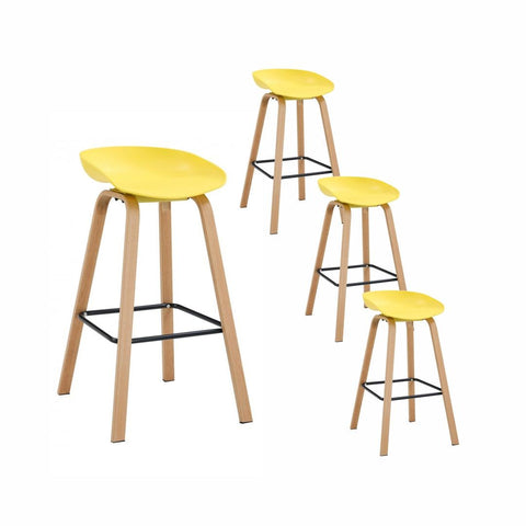 Pack de 4 Taburetes en Polipropileno Alto COLONIA