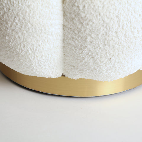 PUFF Bouclé Ideal Para Salon CREST