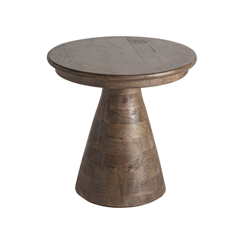 Mesa de centro Takala en madera de mango con diseño minimalista y acabado natural, ideal para espacios pequeños y modernos.