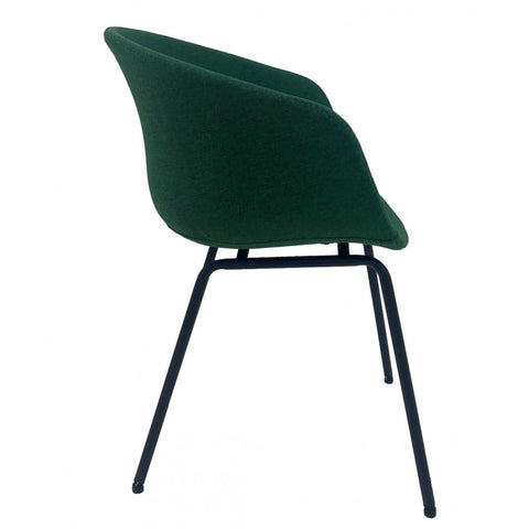 Pack de 2 Sillas Comedor Modernas en Tejido Verde KIEL