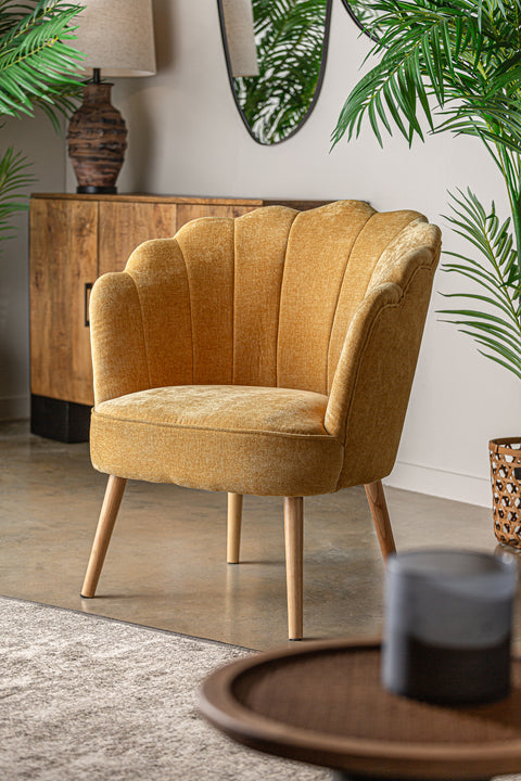 Sillón en Poliester y Madera de Pino DUMES