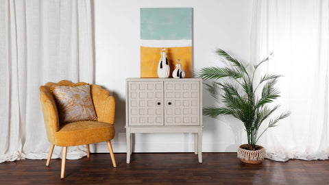Sillón en Poliester y Madera de Pino DUMES