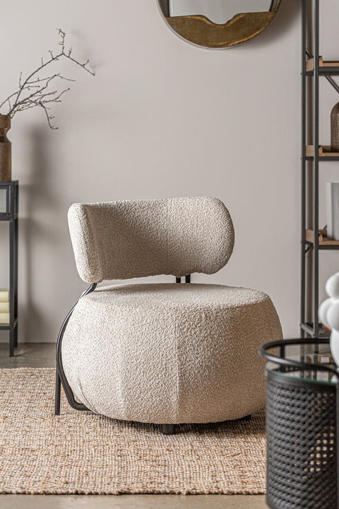 Sillón en Poliéster y Madera VALENCE