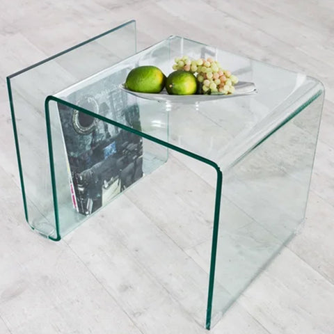 Mesa Auxiliar de Cristal ATLANTIS
