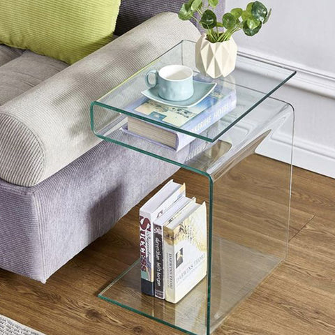 Mesa Auxiliar de Cristal ATLANTIS