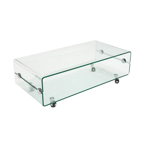 Mesa de Centro Cristal Curvado MELBOURNE