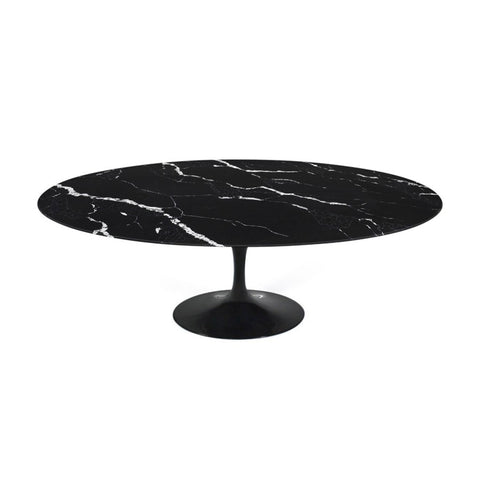 Mesa de Comedor Ovalada con Tapa de Mármol TULIP