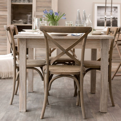 Pack de 4 Sillas de Comedor Madera Haya CROSS